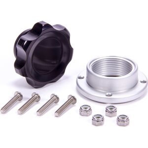 Allstar Performance - 36181 - Filler Cap Black with Bolt-In Alum Bung Small