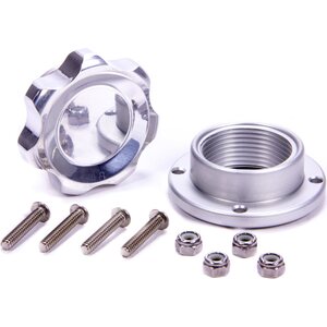 Allstar Performance - 36183 - Filler Cap Polished with Bolt-In Alum Bung Small