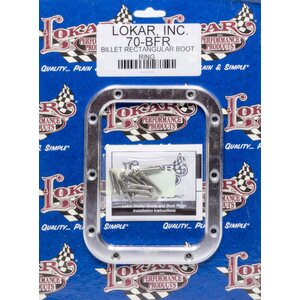 Lokar - 70-BFR - Billet Rectangular Shift Boot Ring 6.75 In X 5.25