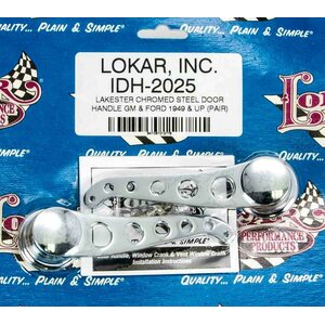 Lokar - IDH-2025 - 49-Up GM/Ford Door Handles Chrome Pair