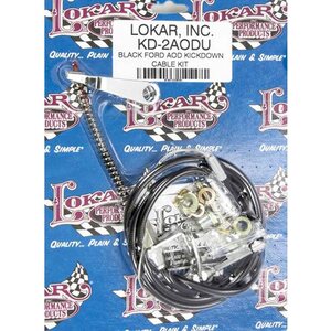 Lokar - KD-2AODU - Ford AOD Trans Kick Down Cable Black