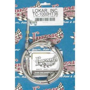 Lokar - TC-1000HT36 - Hi-Tech Throttle Cable 36in