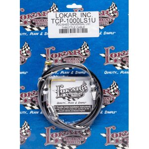 Lokar - TCP-1000LS1U - Polished Universal Throt tle Cable LS Engine