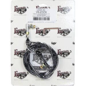 Lokar - VS-27274 - Vintage Series 727 Kickd own Cable Black Wrap