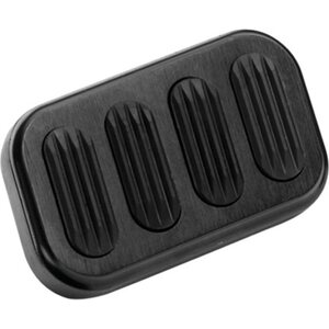 Lokar - XBAG-6005 - Blk Billet Aluminum Brake Pad w/Rubber