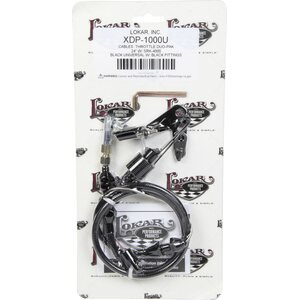 Lokar - XDP-1000U - Duo-Pak Univ. Throttle Cable w/Brackets Black