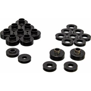 Energy Suspension - 2.4103G - 76-79 CJ Body Mounts Black