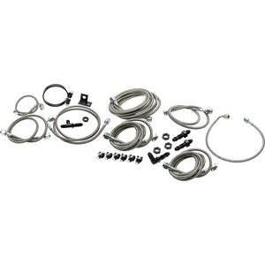 Allstar Performance - 42052 - Dirt Car Brake Line Kit Mod OEM Calipers