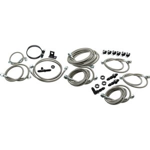 Allstar Performance - 42053 - Dirt Car Brake Line Kit Mod Aftermarket Calipers