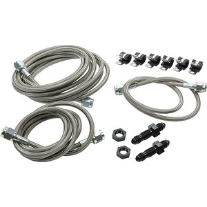 Allstar Performance - 42061 - Front End Brake Line Kit Mod Aftermarket Calipers
