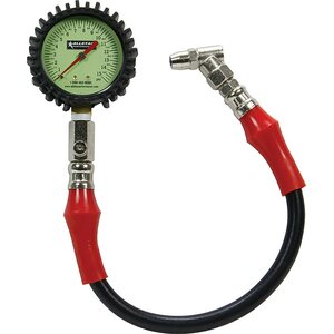 Allstar Performance - 44056 - Tire Pressure Gauge 0-15 PSI 2-1/4in Glow