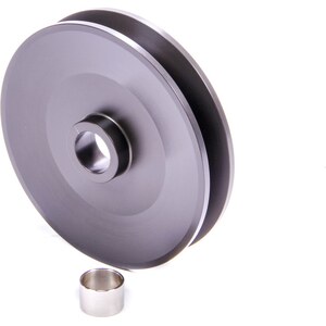 Powermaster - 182 - 4in Dia Deep V-Belt Alt Pulley Billet Aluminum