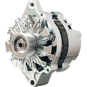 Powermaster - 37803 - Chrome 140 Amp Small Delco Alternator