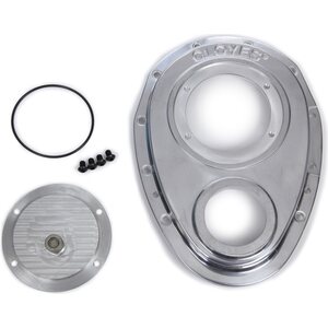Cloyes - 9-229 - Aluminum Timing Cover - SBC w/BBC Snout 2pc.