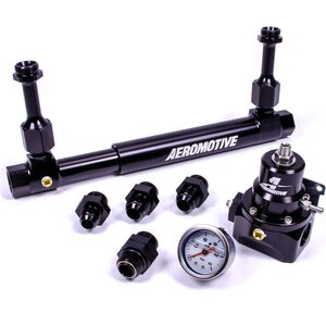 Aeromotive - 17249 - Adjustable Fuel Log w/ 13214 2-Port Regulator