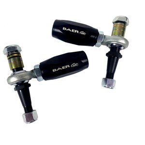 Baer Brakes - 3301009 - Tie Rod End - Bump Steer Adjuster - Tracker - Adjustable - Aluminum - Black Anodized - GM Y-Body 1988-2013