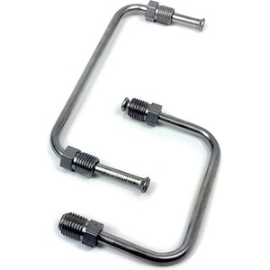Baer Brakes - 6801312 - Brake Line Kit - Pre-Bent - 3/8-24 in Inverted Flare - Stainless - Natural - Baer Remaster Master Cylinder
