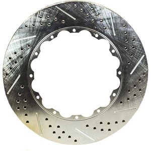 Baer Brakes - 6920222 - Brake Rotor - Passenger Side - 14 In Od - 1.150 In Thick - 12 X 8.5 In Bolt Circle - Slotted / Drilled / Vented - Steel - Zinc Plated
