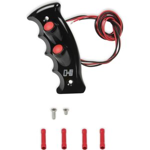 Hurst - 1539004 - Shifter Handle - Pistol Grip Plate Billet  Black