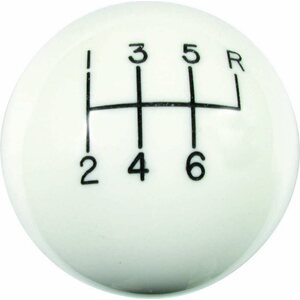 Hurst - 1630040 - Classic 6-Speed Shift Knob White (3/8-16)