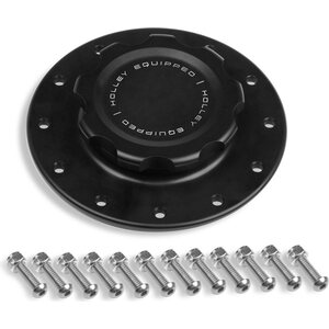 Holley - 241-227 - Alm Fuel Cell Cap & Bung w/12 Bolt Flange