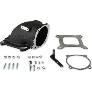 Holley - 300-240FBK - Intake Elbow 4150 Ford TB Flange - Black