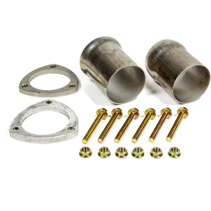 Hedman - 21156 - 3in Ball & Socket Flange Kit Stainless