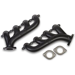 Hooker - 8501-3HKR - GM LS Cast Iron Exhaust Manifolds Black Finish