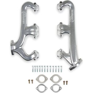 Hooker - 8525-1HKR - Exhaust Manifold Set Cast Iron - SBC 2.5 Dia