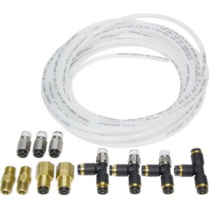 Allstar Performance - 48019 - Nylon Brake Line Kit for use w/ Gauges