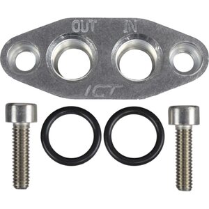 ICT Billet - 551600 - Oil Cooler Adapter -6AN ORB Oring In/Out