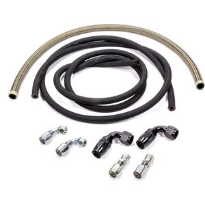 Allstar Performance - 48201 - Power Steering Hose Kit Rack Rear Mount Pump