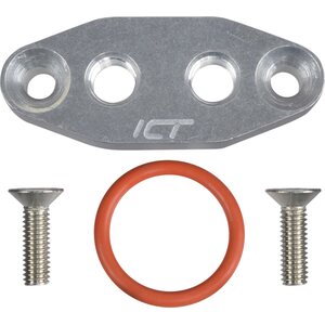ICT Billet - 551666 - LS Dual 1/8in NPT Oil Fe Ed Plate LS1