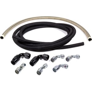 Allstar Performance - 48205 - Power Steering Hose Kit Box to Bellhousing Mount
