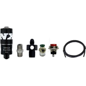 Nitrous Express - 15598 - Nitrous Purge Valve Kit 4an w/Poly Line