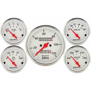 AutoMeter - 1300 - Arctic White Gauge Kit