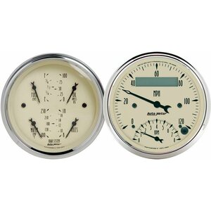 AutoMeter - 1820 - 3-3/8in A/B Quad/Speedo/Tach Combo
