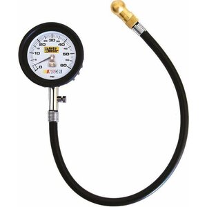 AutoMeter - 2160 - Tire Pressure Gauge 0-60 PSI Analog w/Bleed Valve