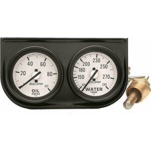 AutoMeter - 2326 - 2-1/16in Oil/Wtr Console