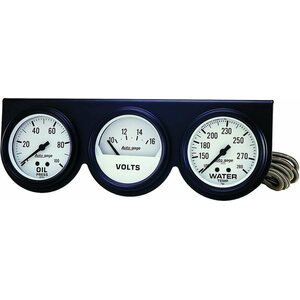 AutoMeter - 2328 - 2-5/8in Oil/Volt/Water Console