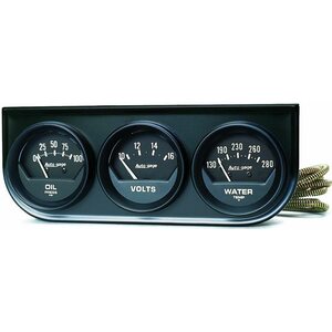 AutoMeter - 2348 - 2in Black Mech.Gauge Pnl
