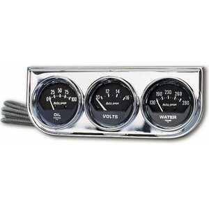 AutoMeter - 2349 - 2in Chrm Mech.Gauge Pnl