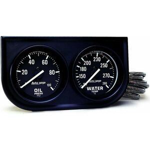 AutoMeter - 2392 - 2in Black Mech Gauge Panel