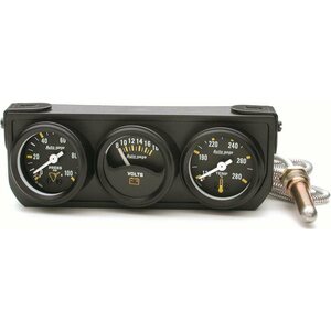 AutoMeter - 2396 - 1-1/2in Blk Mech Gauge Panel