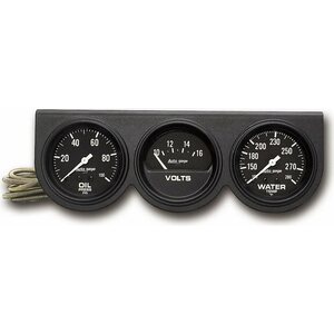 AutoMeter - 2398 - 2-5/8 Blk Mech Gauge Pnl