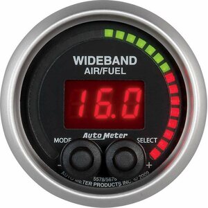 AutoMeter - 5678 - 2-1/16 E/S Wideband Air/ Fuel Ratio Gauge