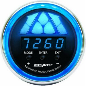AutoMeter - 6187 - 2-1/16in C/S Shift Light - 1 Stage- Blue Light