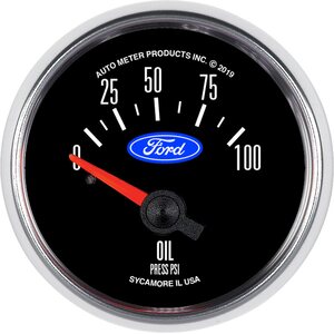 AutoMeter - 880821 - 2-1/16 Oil Press. Gauge 0-100 Psi