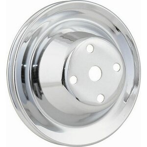 Mr. Gasket - 4974 - Chrome Water Pump Pulley Single Groove