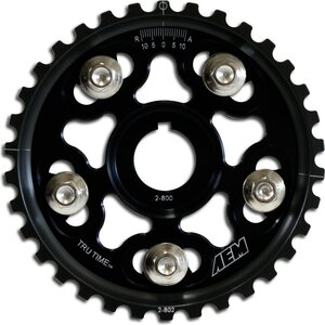 AEM - 23-802BK - Adjustable Cam Gear Black